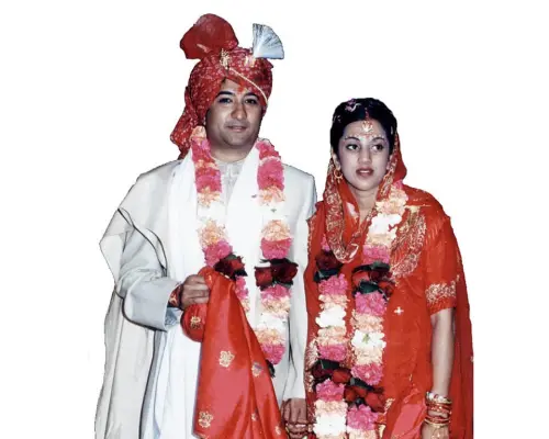 Prenda tradicional india para bodas, alrededor del año 2000.