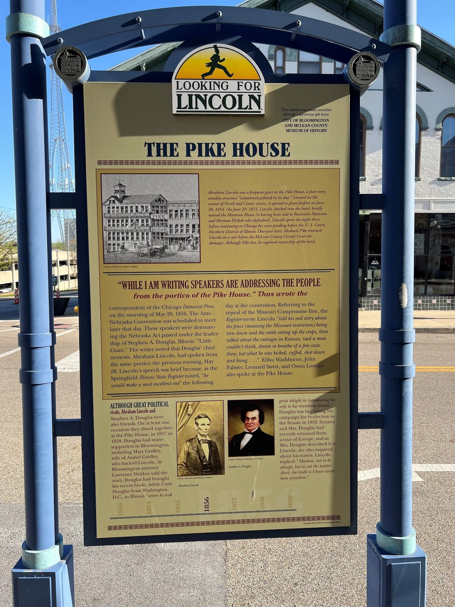 A historical marker sign titled 
