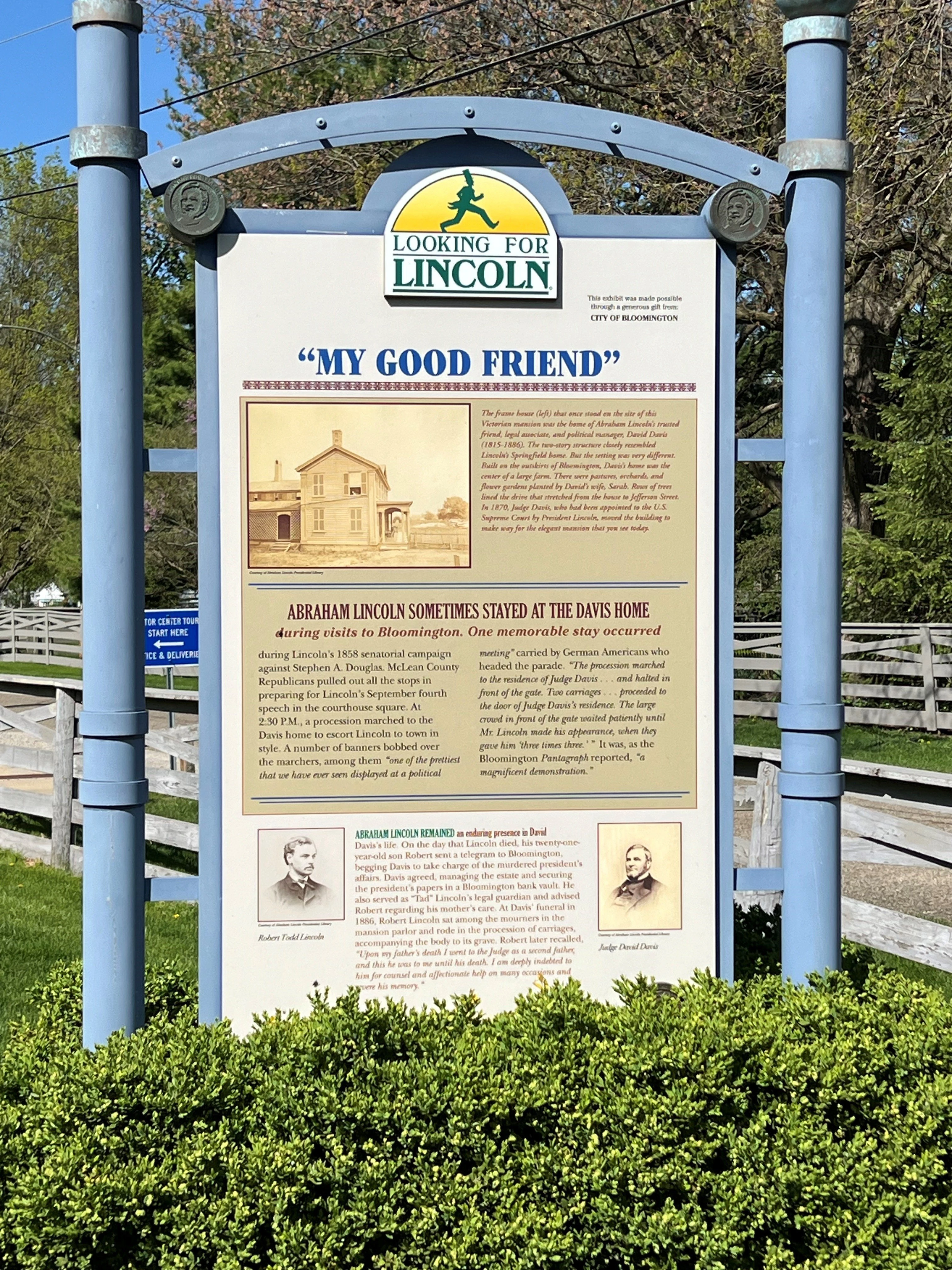 Historical marker sign titled 