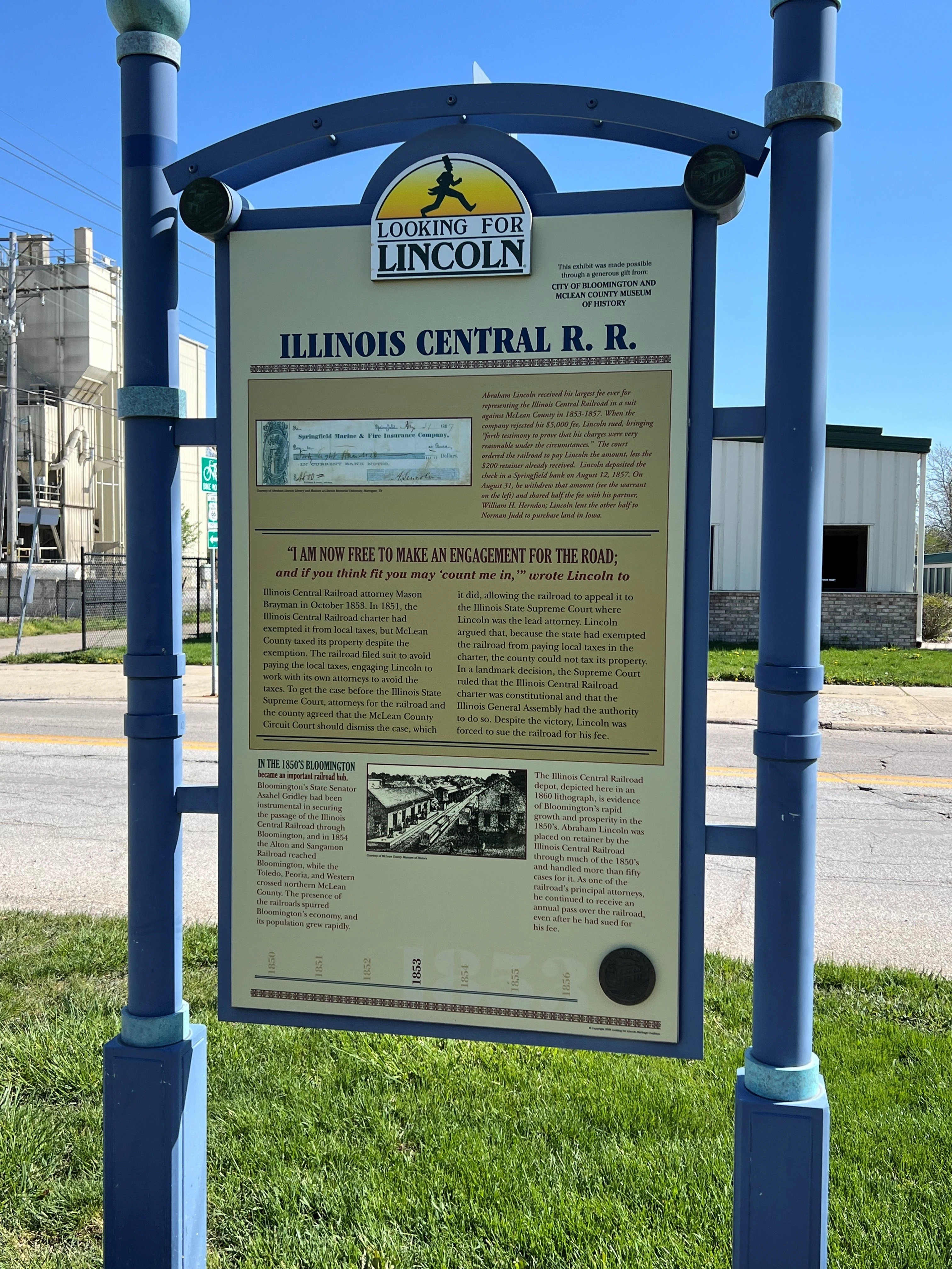A historical marker sign titled 